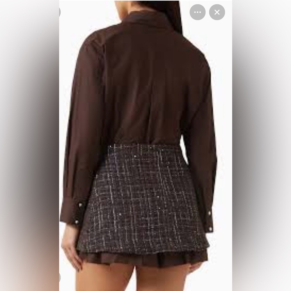 Maje Marron Button-Up Top - Picture 2 of 6
